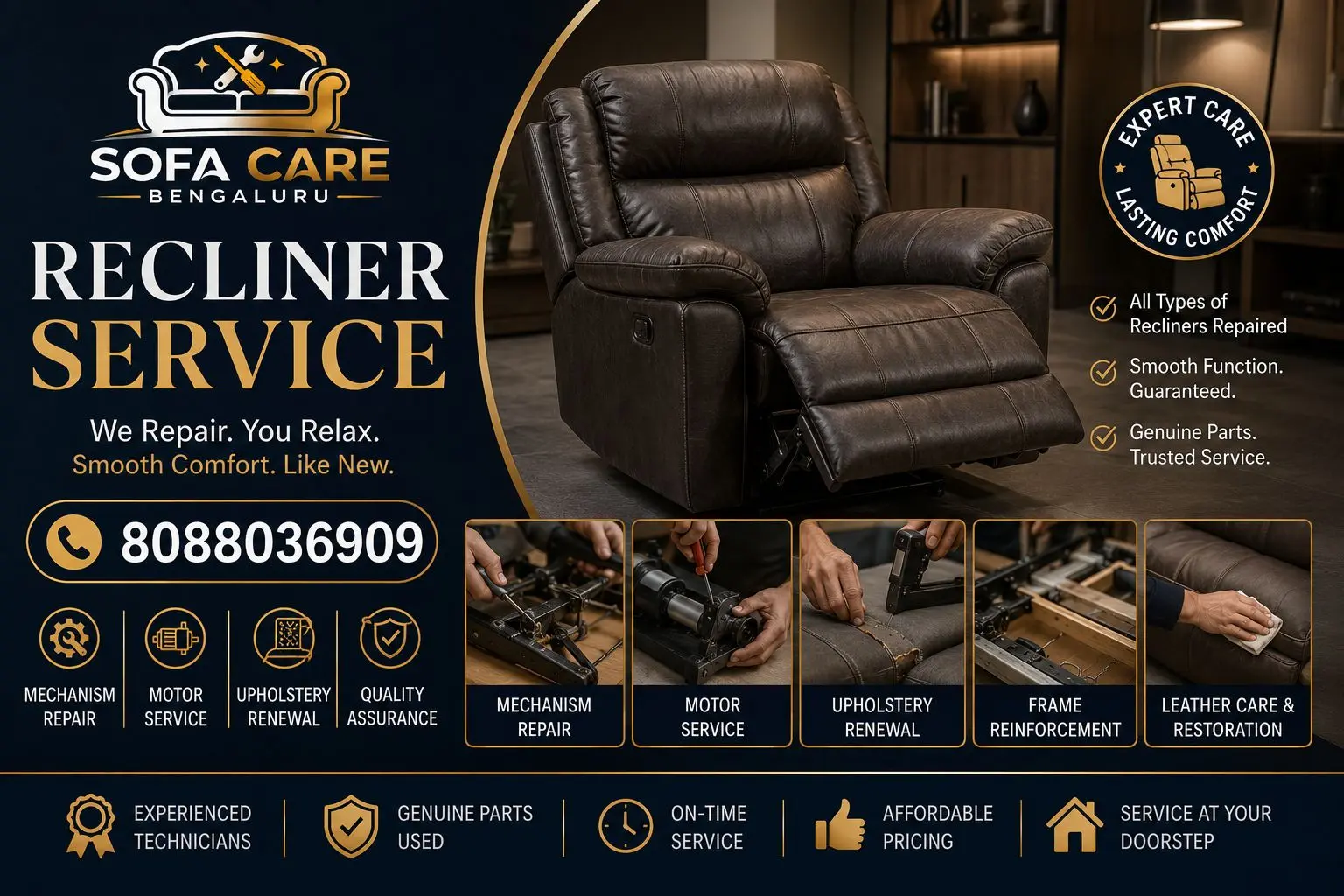 Professional Recliner Service in Bengaluru